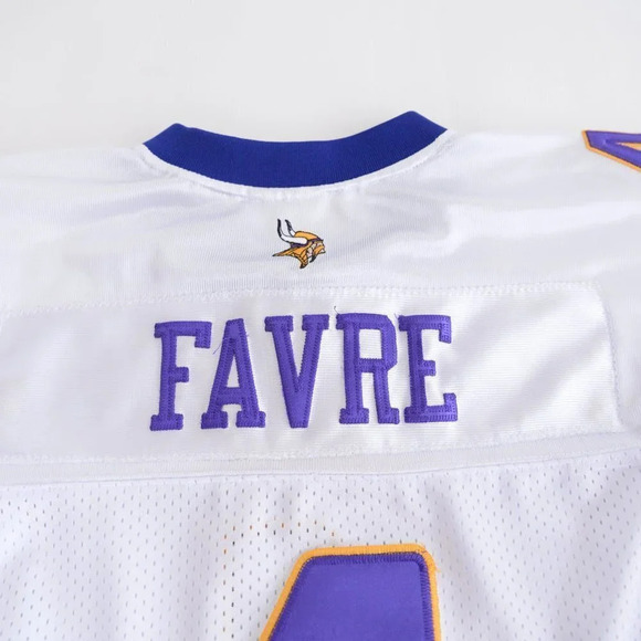 Reebok NFL Equipment Womans Minnesota Vikings Brett Favre Jersey Size Medium - Picture 8 of 15